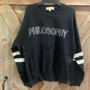 Philosophy crewneck sweater
